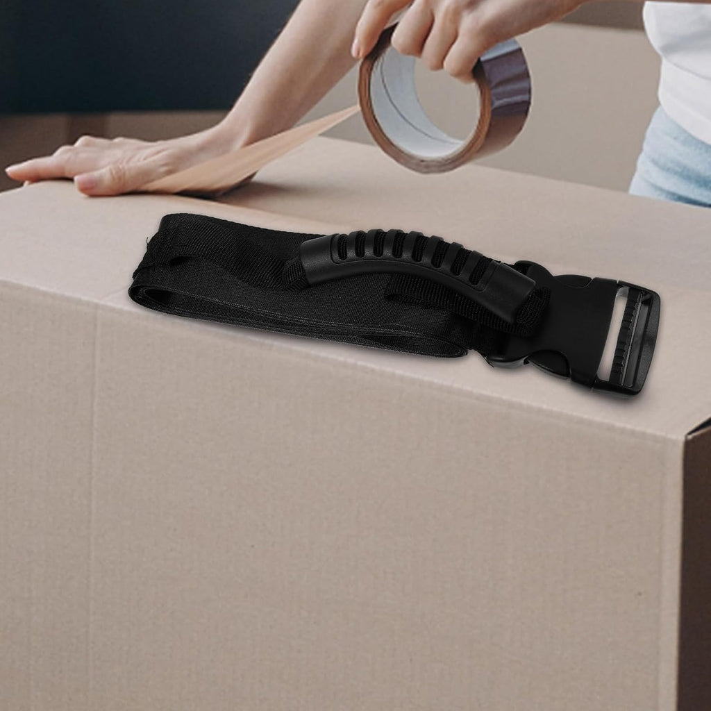 One Piece Moving Strap with Comfortable Carry Handle and Built in Tape