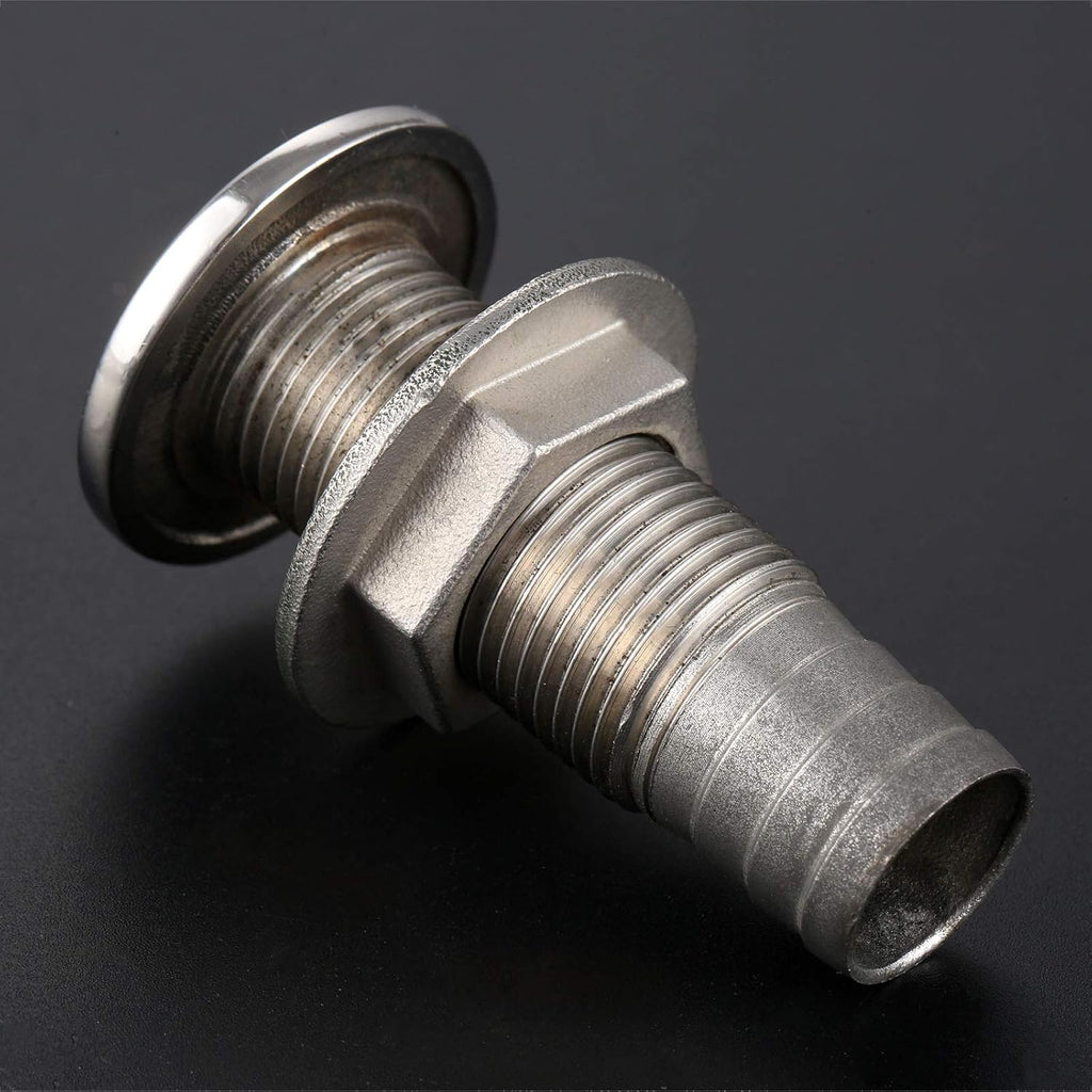 Thru-Hull Valve Fitting, Steel Boat Thru Hull, Thru Drain Connector
