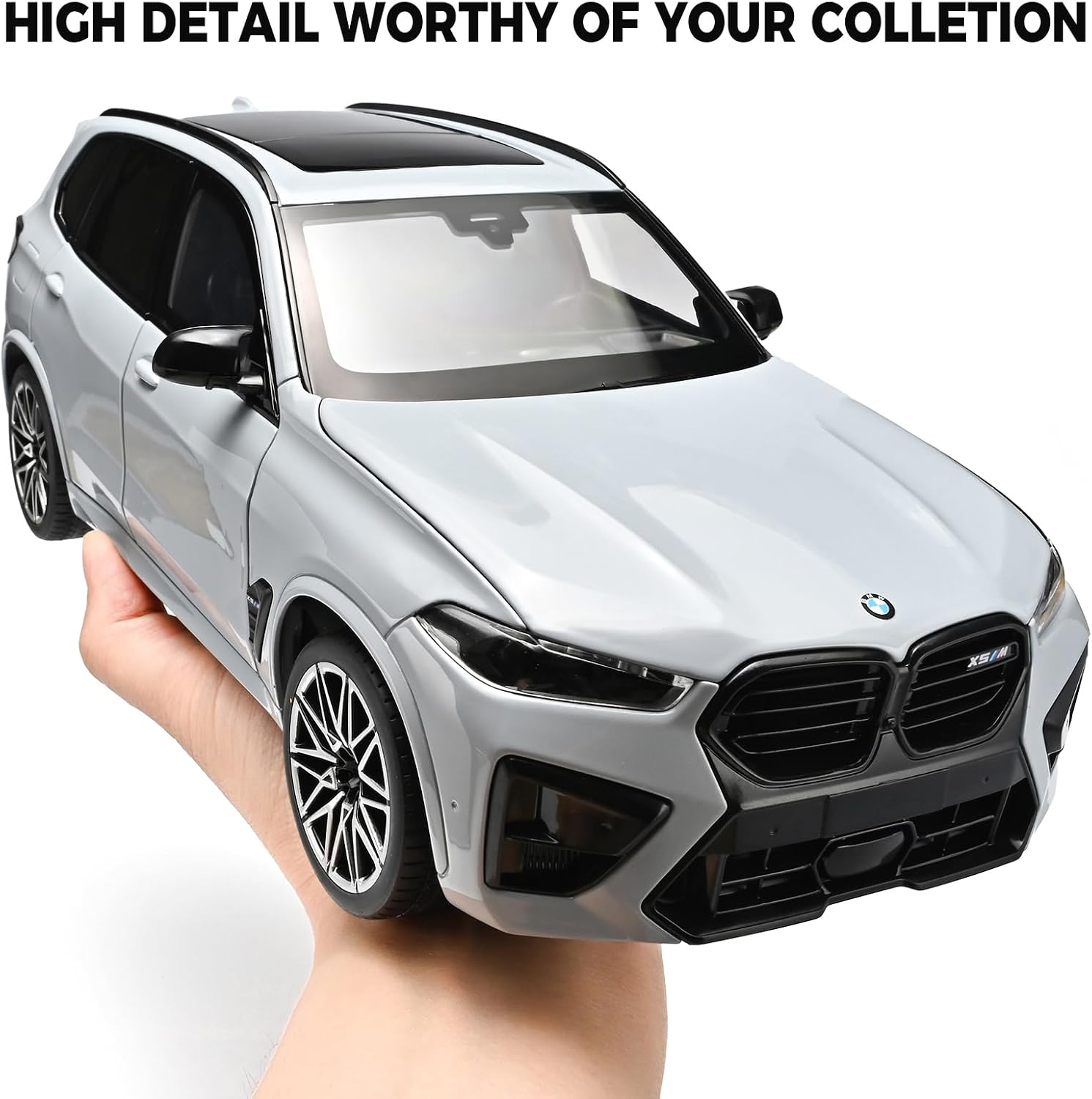 1/18 Scale Diecast Car, Compatible with BMW X5M Model Diecast Car | Official Authentic Large Alloy Model Car Kit for