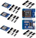 5PCS WLAN WiFi Internet Development Board D1 Mini NodeMcu Lua 4M Bytes Development Module Base on ESP8266 ESP-12F for Arduino Compatible with WeMos D1 Mini (5PCS)