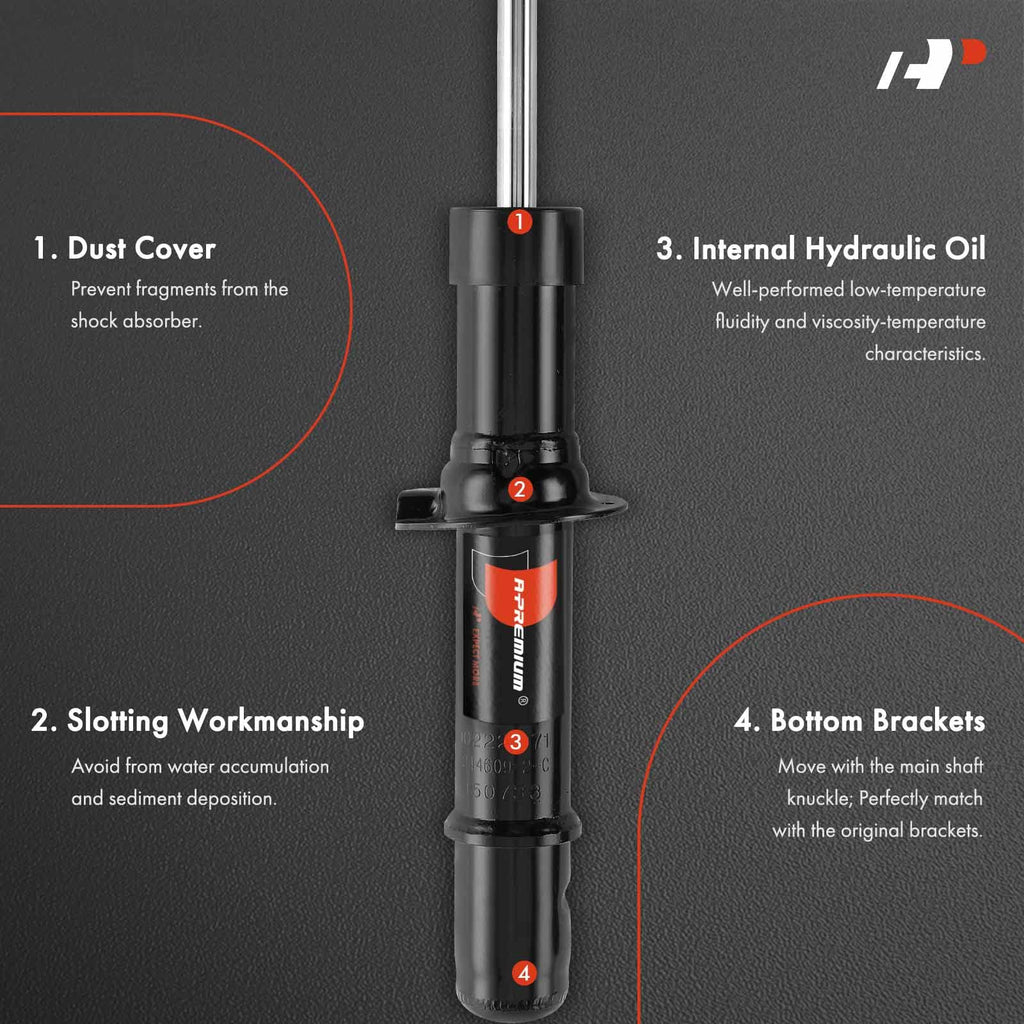 A-Premium Front Bare Struts W/o Coil Spring Compatible with Chrysler