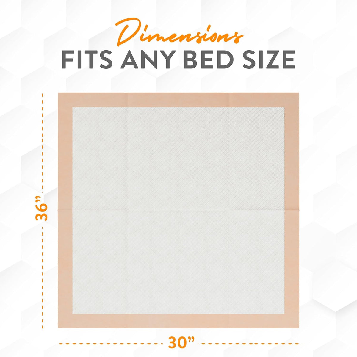 XL Super Absorbent Bed Pads for Chronic Incontinence 30 x 36 Ultra Thick 100 Grams | Bed Pads Disposable Adult