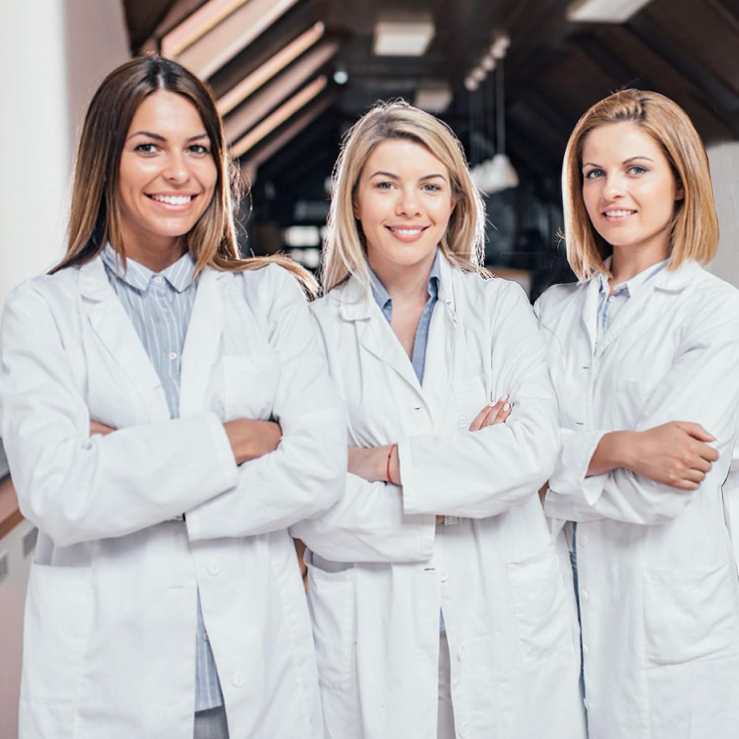 White Lab Coat for Woman,Doctor Halloween Costumes for Women Adult