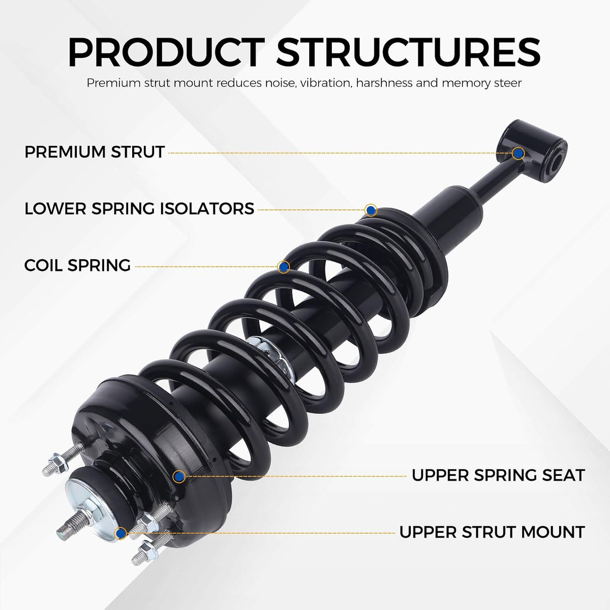 PAROD 171124 Front Suspension Strut for Ford Explorer Mountaineer 2pcs