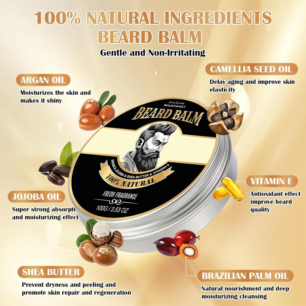 Beard Oil Beard Balm Kit for Men