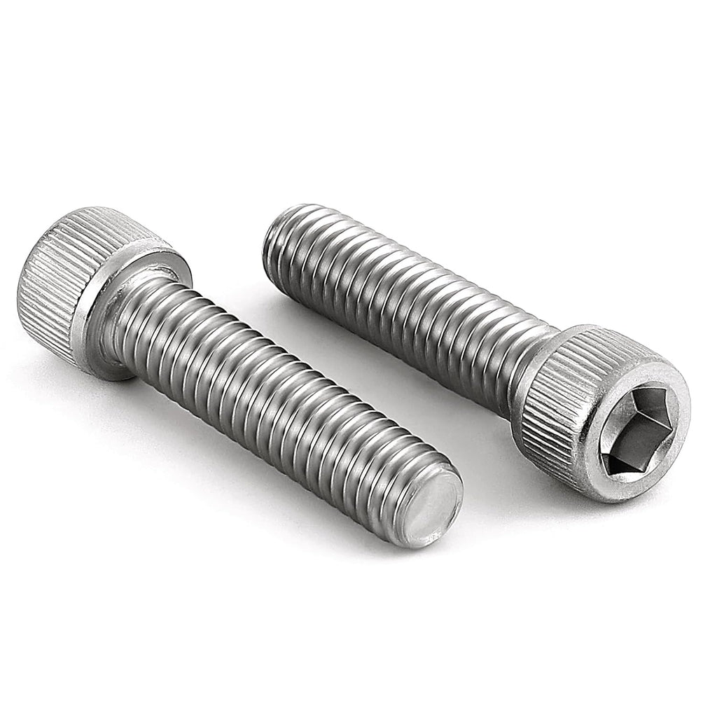 3/8-16 x 1-1/2" Socket Head Cap Screws Bolts, Stainless Steel 18-8 (304), Bright Finish, Fully Threaded, Allen Socket Drive, 10 PCS