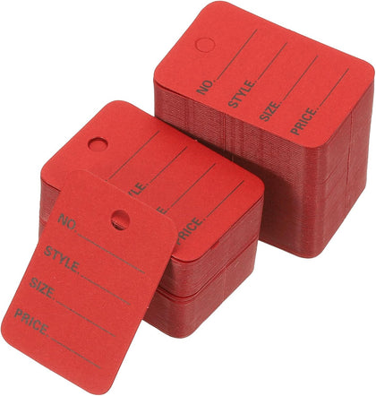 1000Pcs Price Tags, 2x1.4in Clothing Price Labels Blank Merchandise Marking Tags Size Style Price Perforated Paper