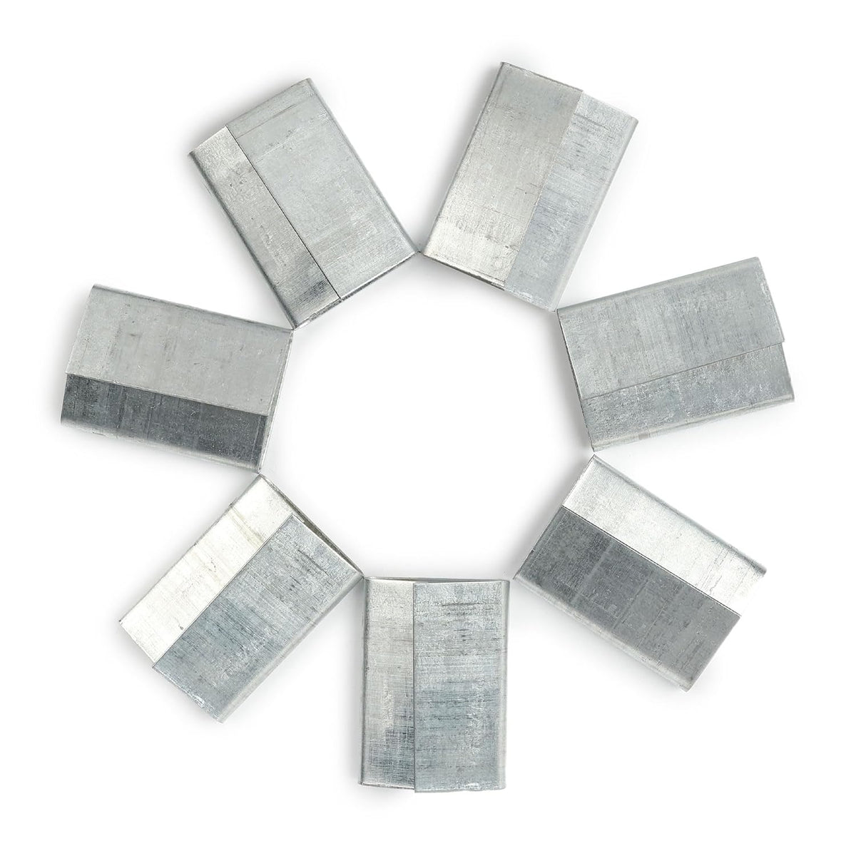 60pcs Closed Seals Buckles, Push Type, for 1.25'' (32mm) Width Strap Steel Strapping for High-Efficiency Pallet