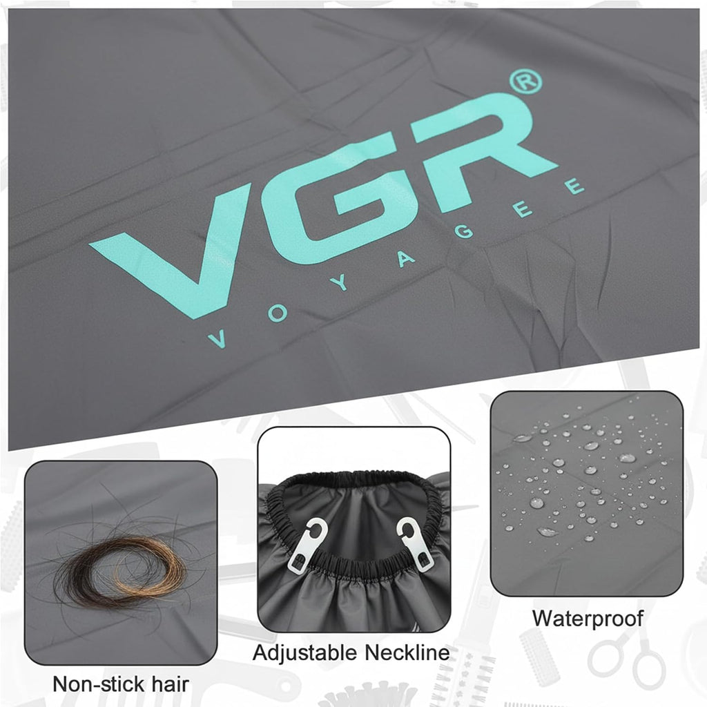 Waterproof Professional Barber Cape with Adjustable Neckline | adjustable closure; elastic neckline; nylon material