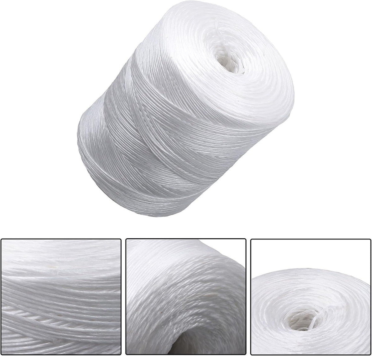 Polypropylene Tying Twine White 6300ft Rope 156lbs Tensile Strength