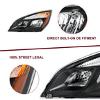 Halogen Headlights Assembly for 2018-2024 Freightliner Cascadia