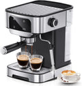 Compact 20 Bar Espresso Machine with Milk Frother & Touch Screen | 1200W Coffee Maker with 61OZ Removable Water Tank