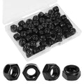 50Pcs 1/4"-20 Nylon Insert Hex Lock Nuts Self-Locking Nut