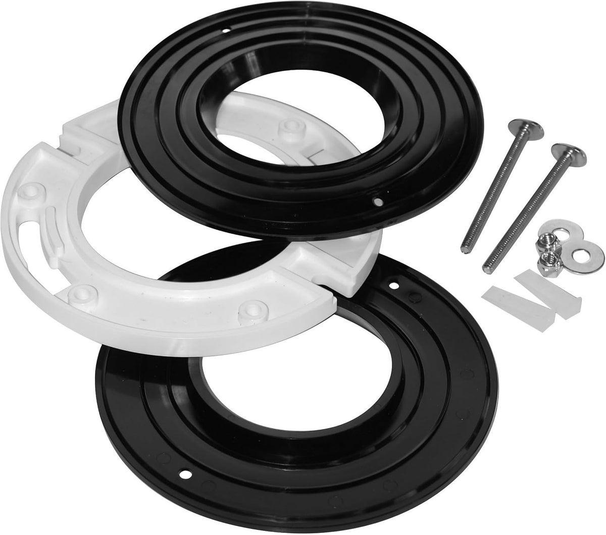 Oatey 43645 Closet Flange Spacer Kit with Gaskets, 1/2 in. Spacer, Closet Bolts, and Shims