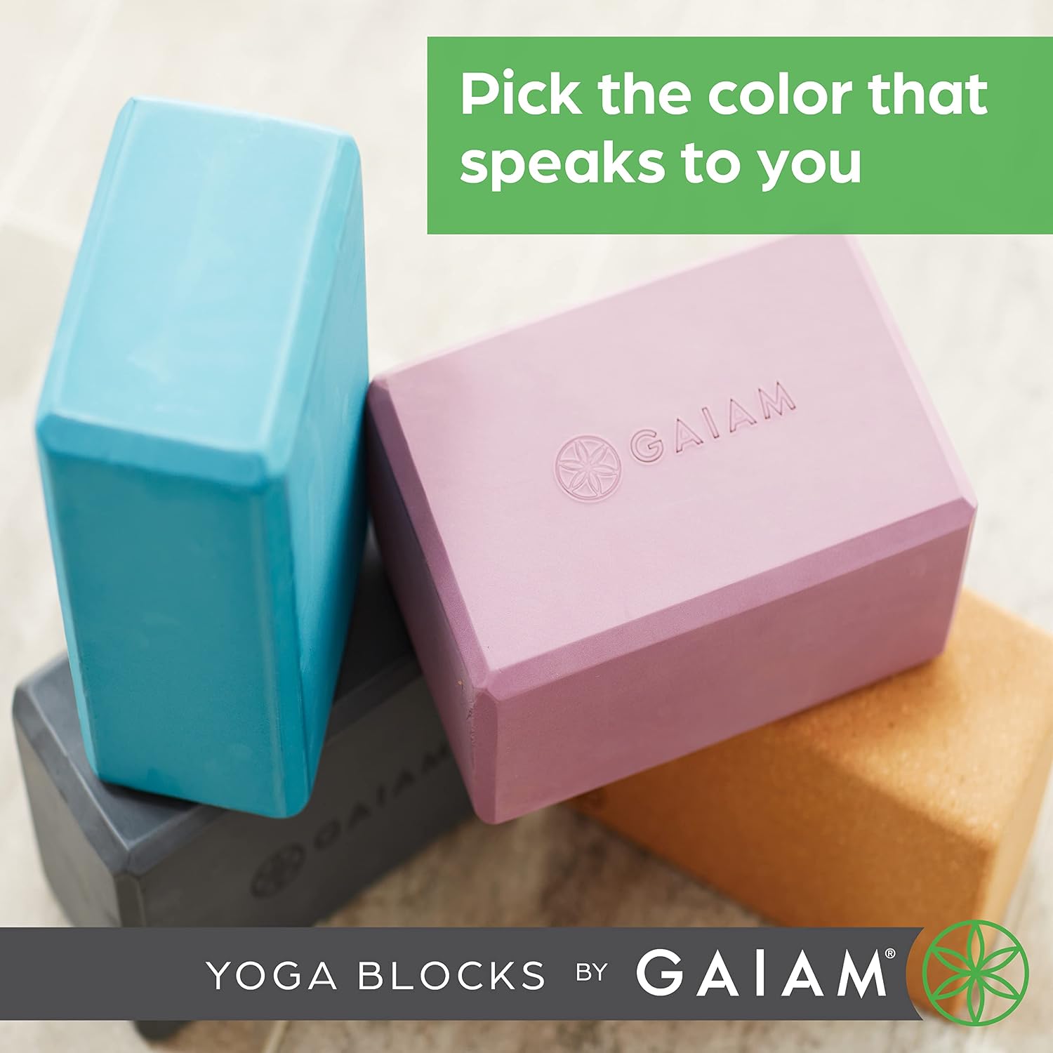 Yoga Block - Supportive Latex-Free Eva Foam - Soft Non-Slip Surface with Beveled Edges for Yoga, Pilates, Meditation