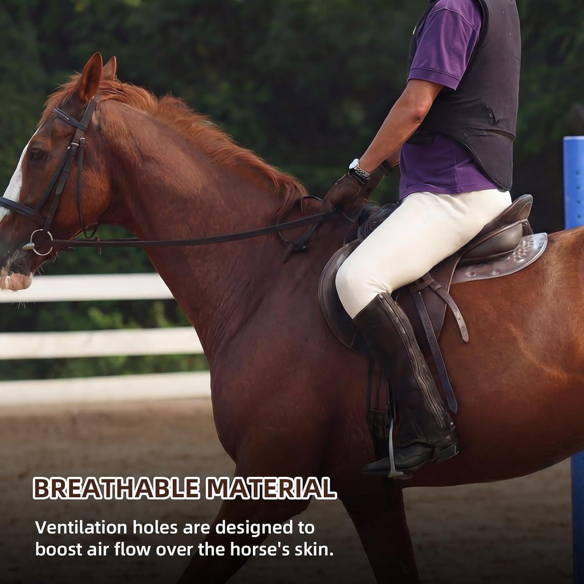 Anti-Slip TPE Pad for Horse English Saddle Pad