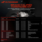 A-Premium Front or Rear Disc Brake Hardware Kit