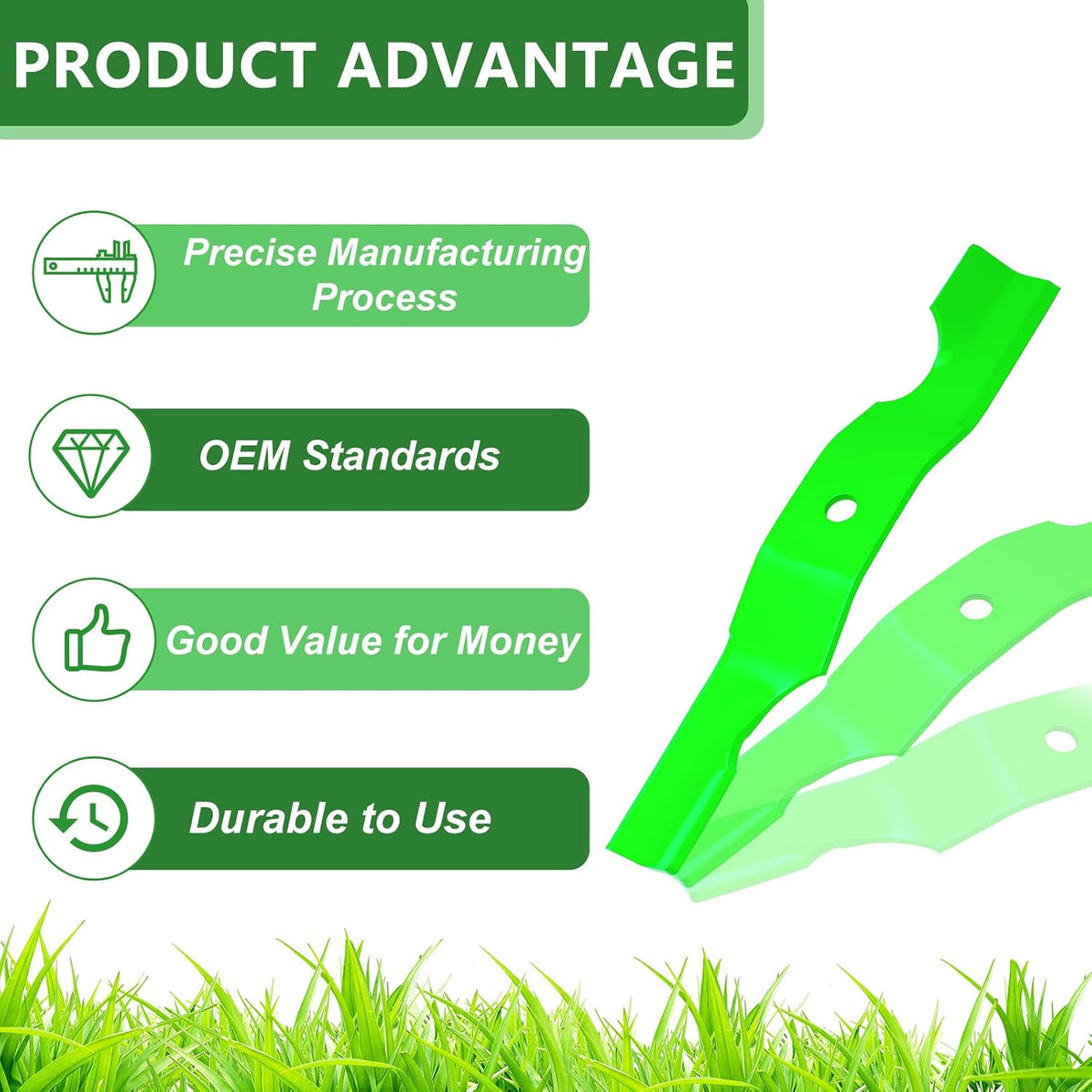 42" inch Mower Deck Gravely Blades Fit for 42 inch Mower Blades Ariens Zoom ZT ZT42 Decks Replace 915148 915159