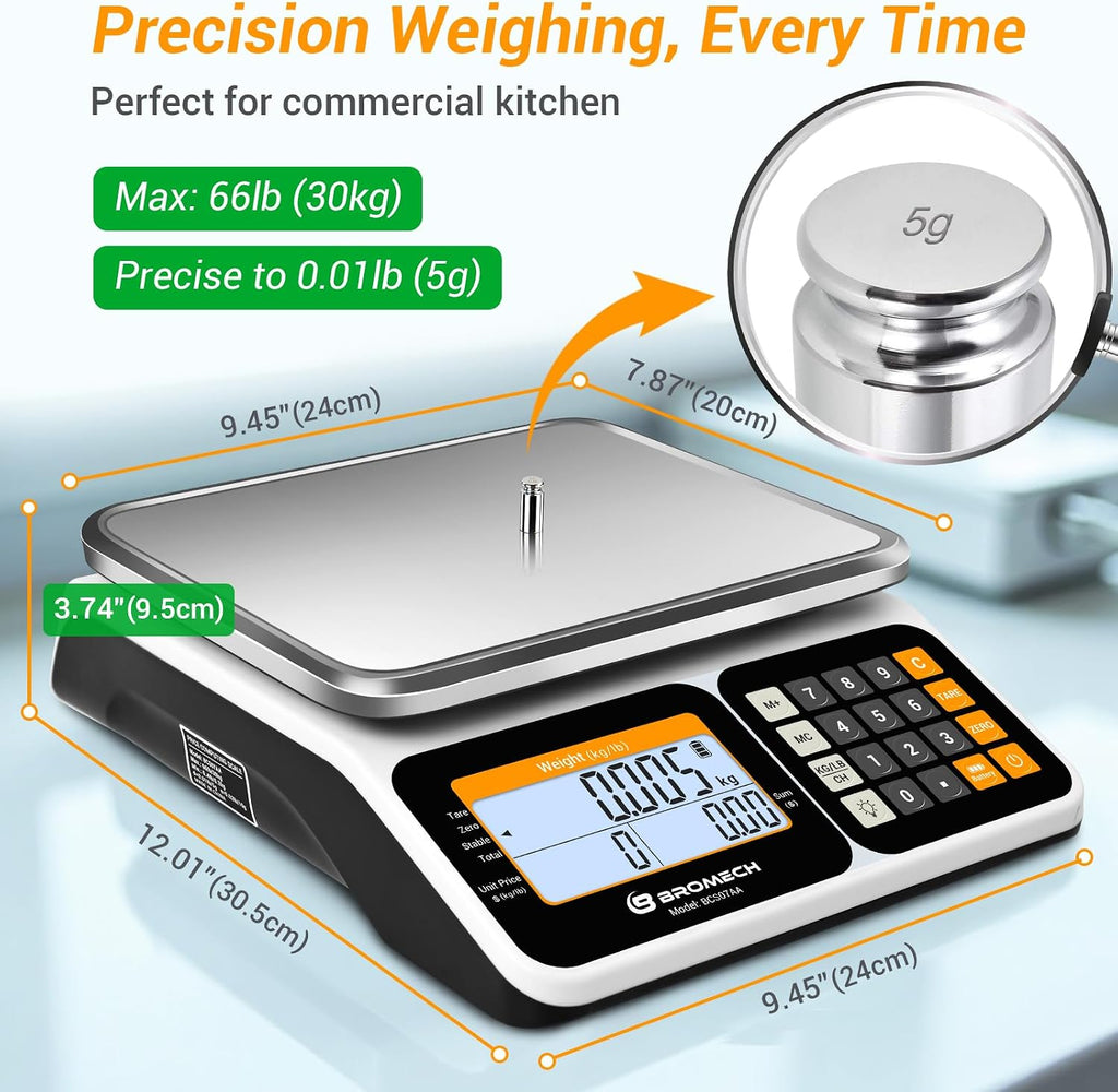 Commercial Scale 66lb/30kg Price Computing Scale for Farmers Market