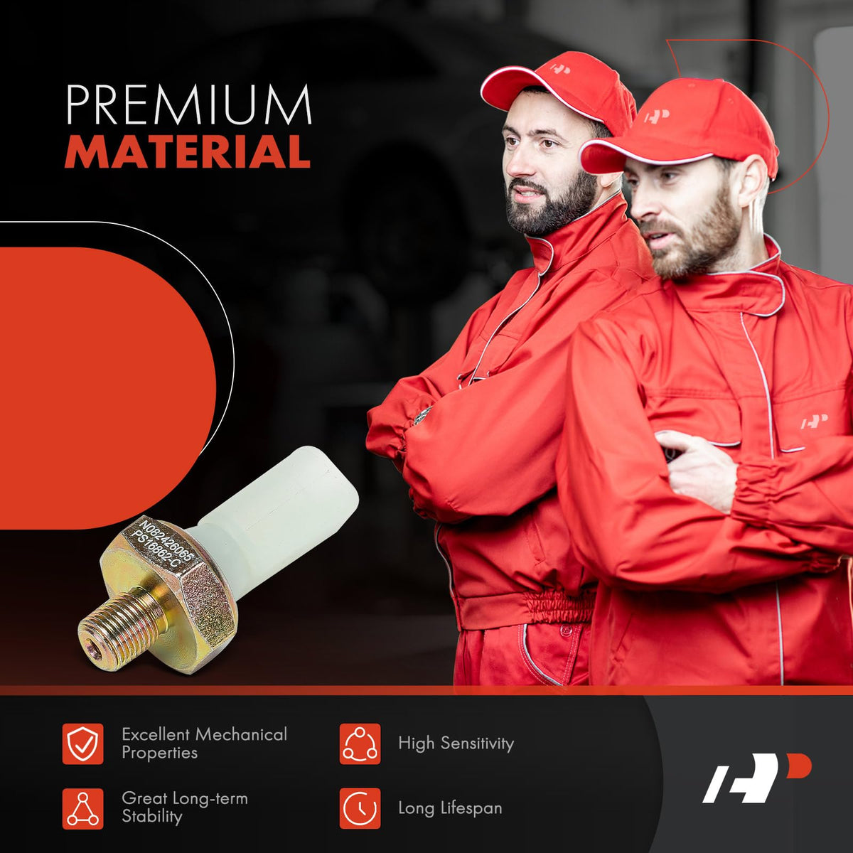 A-Premium Oil Pressure Sensor Compatible with Volkswagen