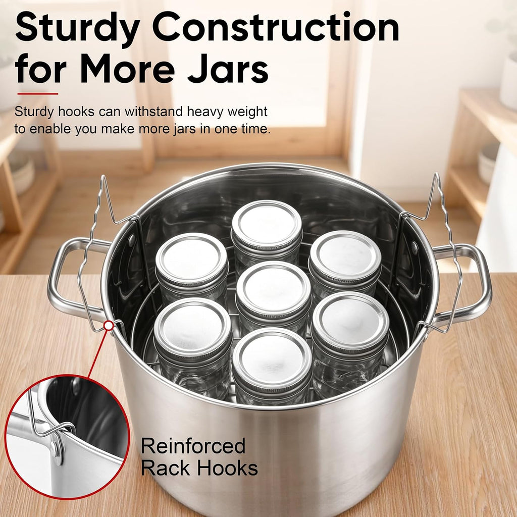 11.4” Stainless Steel Canning Rack, Jar Rack for Water Bath Canner