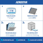 Air Filter 16x25x1 MERV 11 AC Filter, HVAC, Furnace Filter, 6 Pack