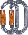 Heavy Duty Carabiner Clips -Auto Locking Climbing Carabiner, Industrial Strength Climbing Hooks for Keychains