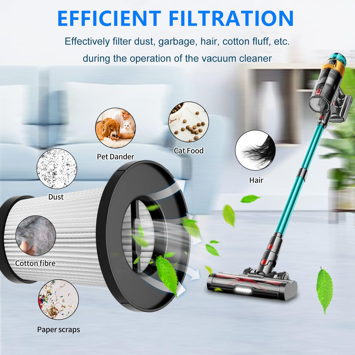 Replacement Filter Compatible with Dsorupa V10 Ultra Vacuum Cleaner