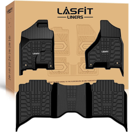 Floor Mats 2013-2018 for Dodge Ram 1500/2500/3500 Crew Cab, 2019-2024 for Dodge Ram 1500 Classic Crew Cab 4 Full Size