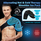 Shoulder Ice Pack Wrap, Shoulder Brace for Shoulders Pain Relief