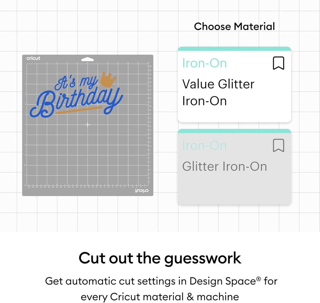 Value Glitter Iron On, Sampler Pack (10in x 12in, 6 Sheets) | HTV Heat Transfer Vinyl