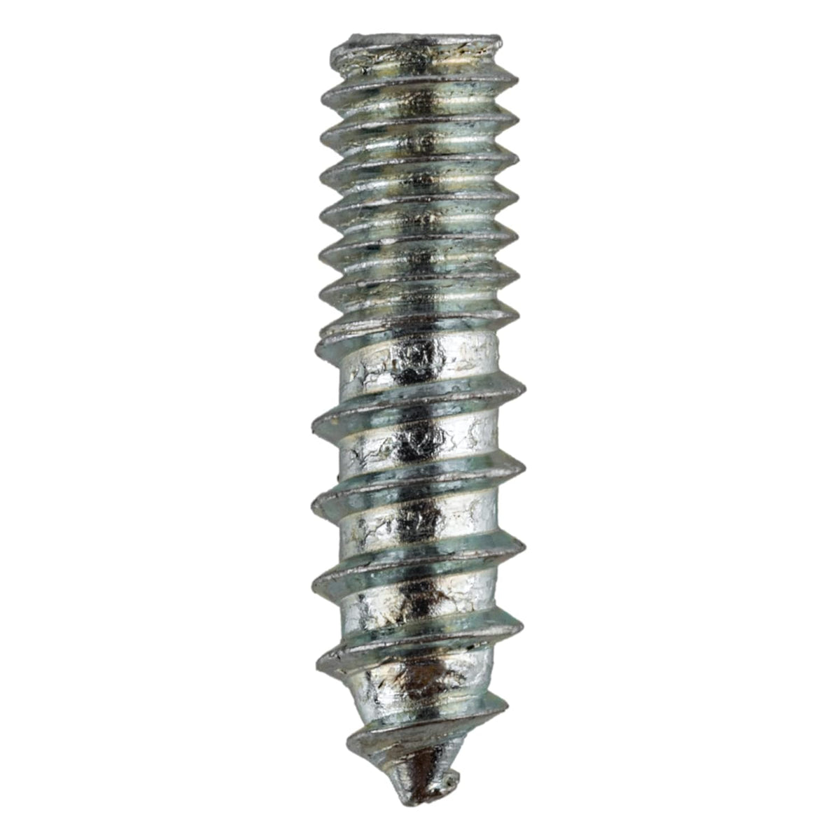 #8-32 x 5/8" Zinc Plated Hanger Bolts - Self-Tapping Breadboard Screws - Pack of 10 - Double Ended Screws for Cabinet Knobs - SV1-Z