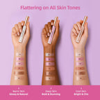6PCS Neutral Liquid Eyeshadow Pink Brown Eye Shadow Set Matte Shimmer Glitter Long Lasting Waterproof Eyeliner