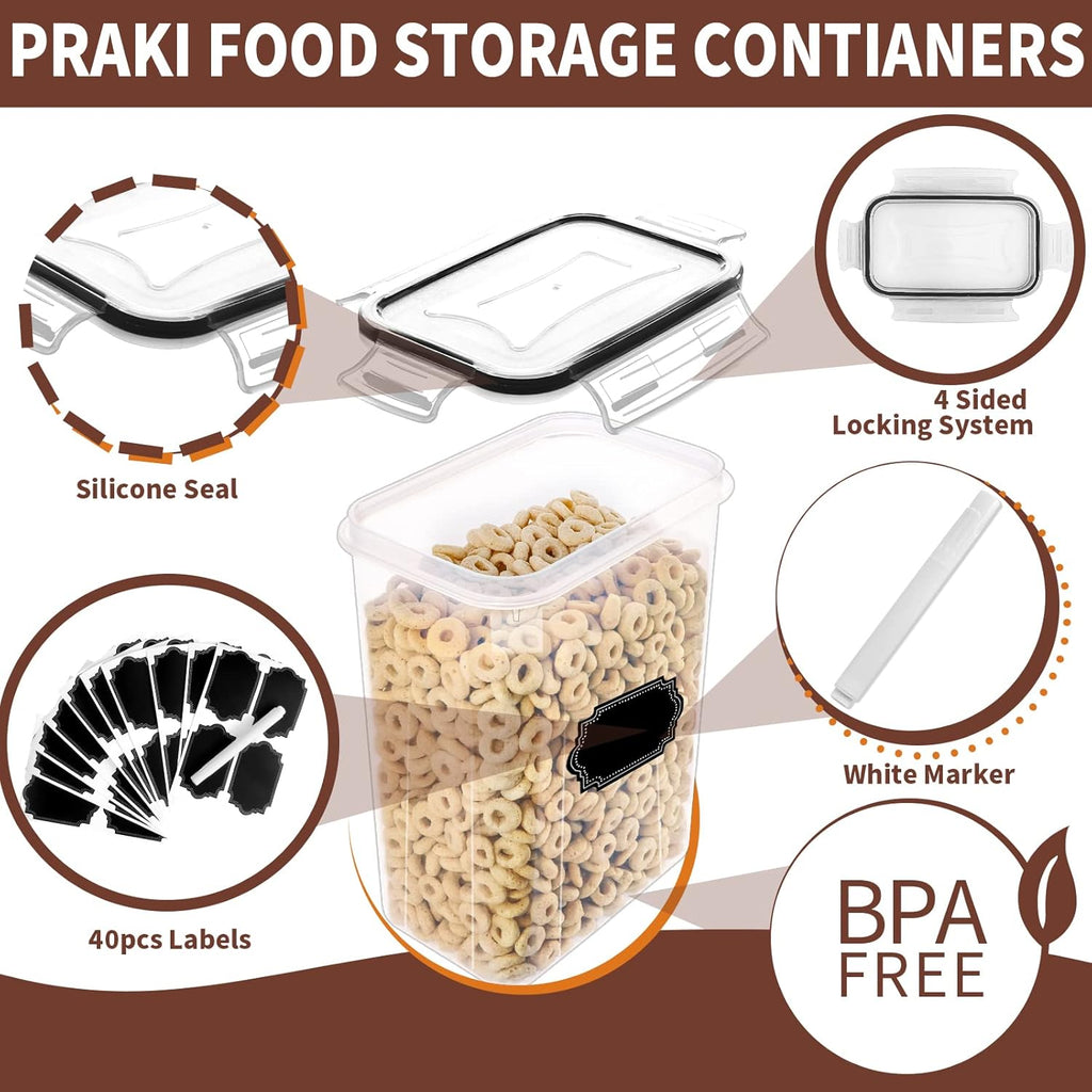 Airtight Food Storage Containers Set with Lids - 24 PCS, BPA Free Kitchen and Pantry Organization, Plastic Leak-proof