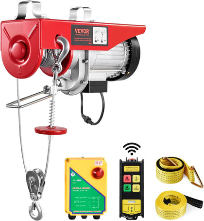 Electric Hoist, 1760 lbs 120V Electric Winch with 328 ft Wireless Remote Control, 40 ft Single Cable Lifting Height