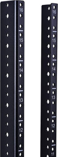 RackPath 16U Vertical Server Rack Rail Pair Kit, DIY Rack Build, 12-24 Screws x64
