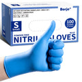 Nitrile Exam Gloves Small, 100 Count Disposable Gloves, Blue