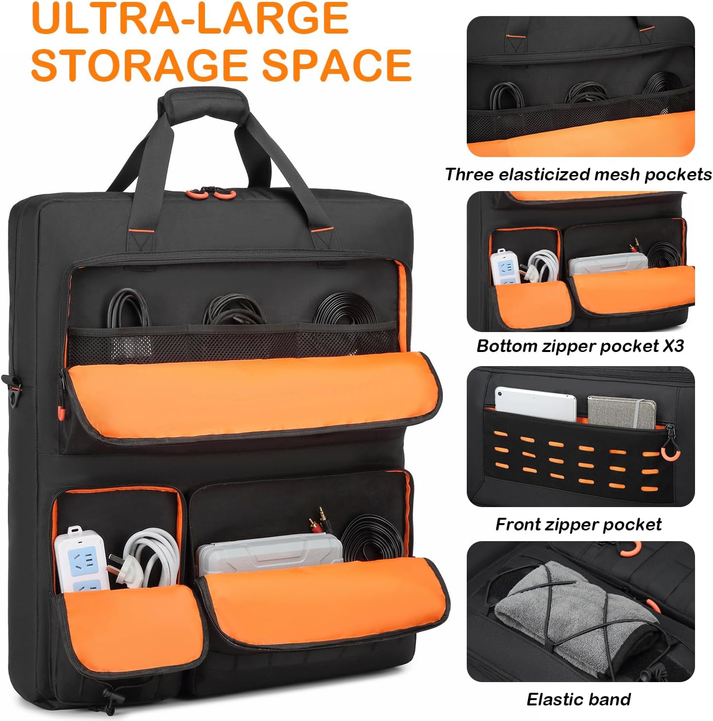Tactical Solar Panel Carrying Bag Jackery SolarSaga 100W / 100X / 200W | Solar Panel Storage Bag with Protective