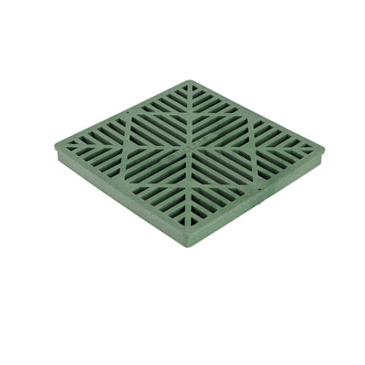 1212 Square Catch Basin Drain Grate, Diamond Design, Fits 12-Inch Catch Basin Drain, Risers and Low Profile Adapter