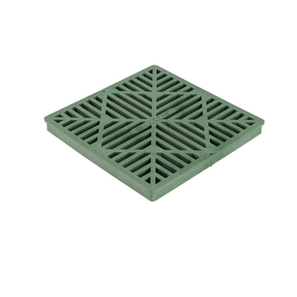 1212 Square Catch Basin Drain Grate, Diamond Design, Fits 12-Inch Catch Basin Drain, Risers and Low Profile Adapter