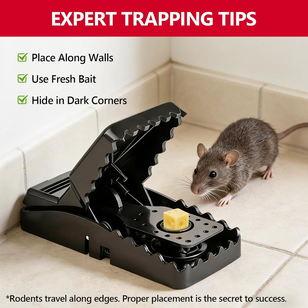 8 Pack Mouse Traps Indoor for Home, Mouse Trap for House Indoor Kill, Reusable Mice Traps, Small Rat Traps for Home