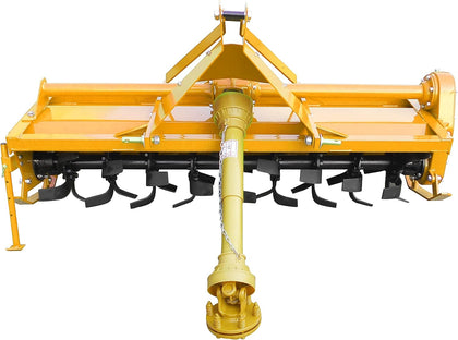 Sigma Heavy Duty 3 Point Hitch Rotary Tiller 6' FT 72" in. Work with 3 PT CAT I Hitch Tractor PTO Driven Gear Drive