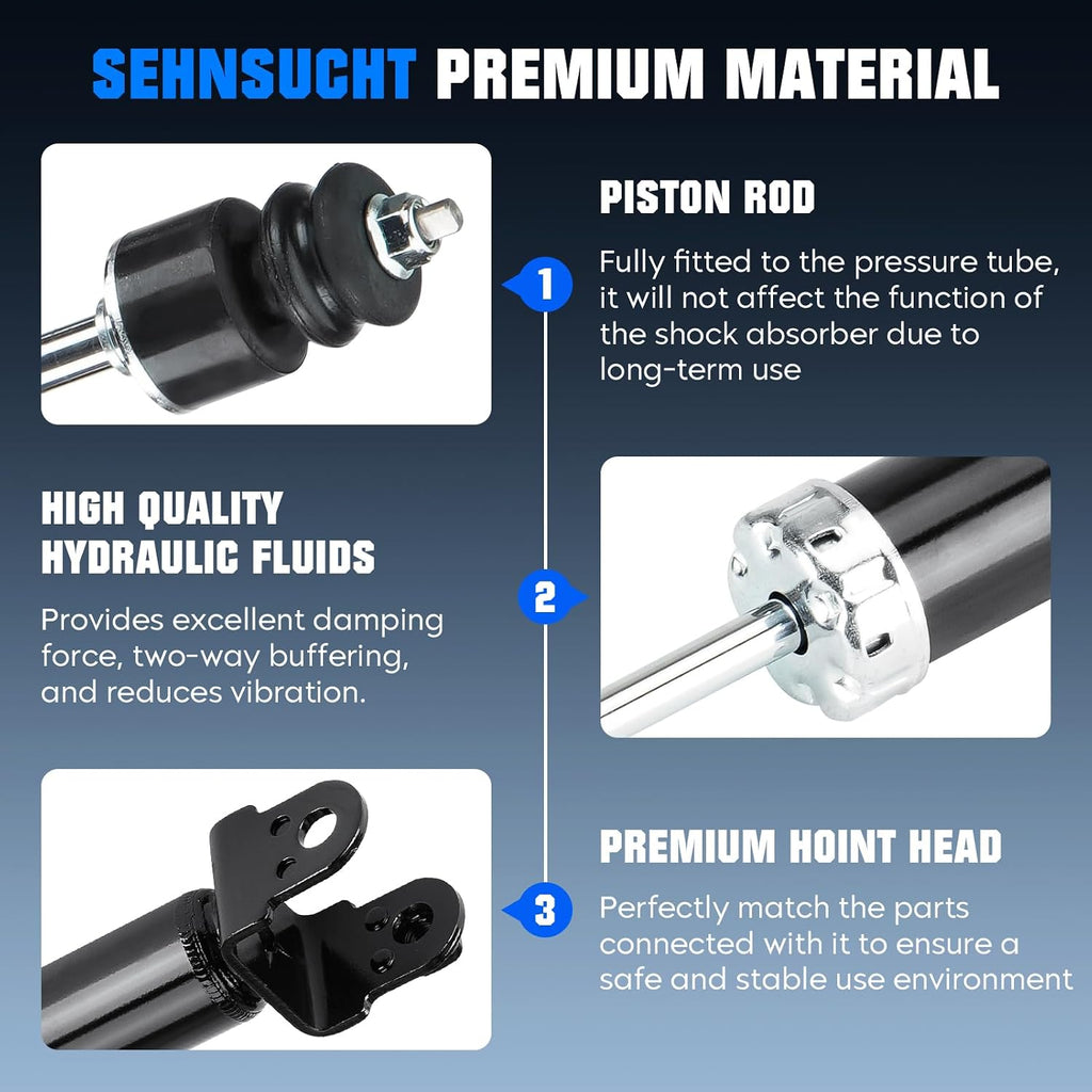 Rear Strut Shock Absorber Fit for Nissan Altima 2007-2018, Pair of Hydraulic Strut Shock Absorber Replace for 5637