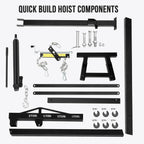 2-Ton Folding Engine Hoist with Leveler, 4400 Lbs Capacity