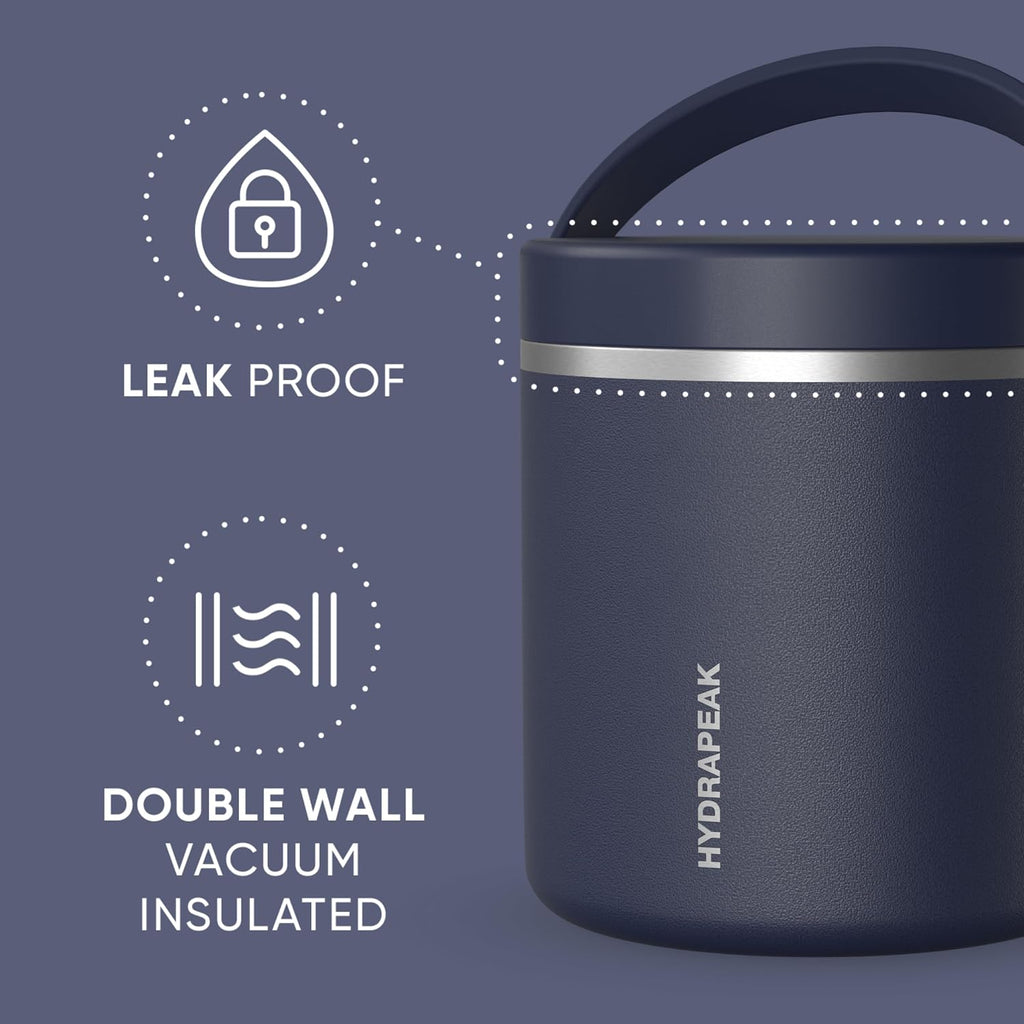 25oz Stainless Steel Vacuum Insulated Food Jar | for Hot Food and Cold Food, Wide Mouth Leak-Proof Soup for Adults