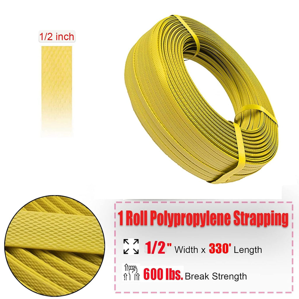 Banding Strapping Kit, Packaging Strapping Banding Tool | Pallet Strapping Kit with Tensioner Tool Sealer, 4000"