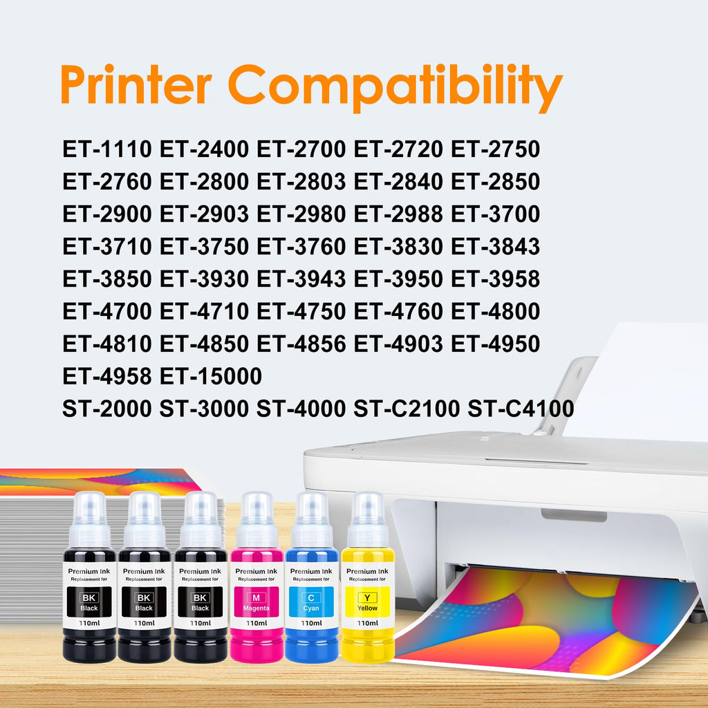 Replacement for Epson 522 Ink Refill Bottles High Capacity