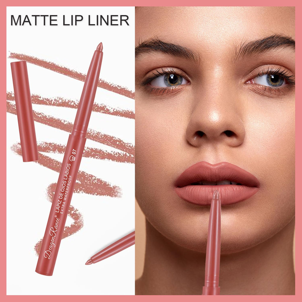 12 Colors Lip Liner, Matte Lip Liner Pencil for Shaping & Sculpting Lips