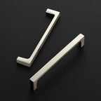 Brushed Nickel Cabinet Handles Square Pulls, 5 Inch, 25 Pack