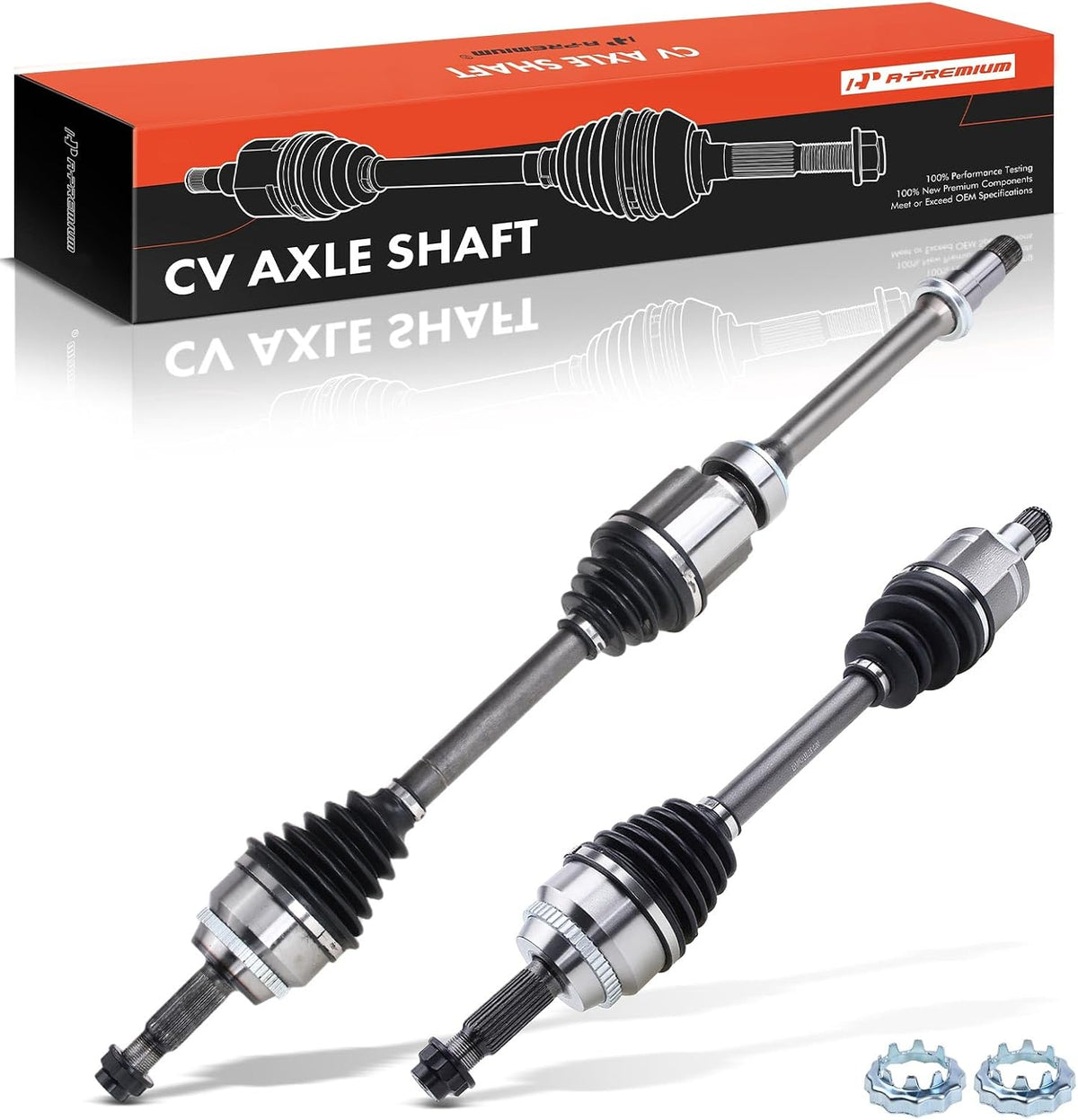 A-Premium Set of 2 Front CV Axle Shaft Assembly